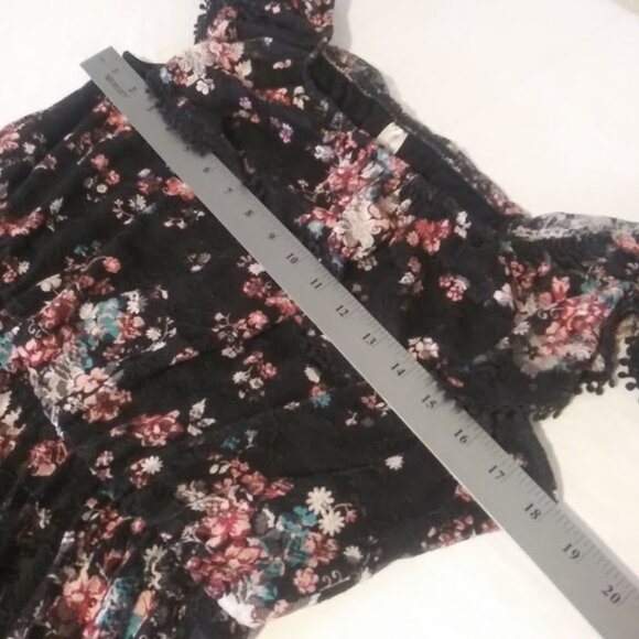 No Boundaries women's size XXL (2XL) 19 black multicolored floral dress - Picture 10 of 15